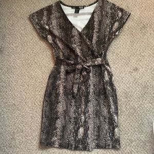 Snake Skin Short Dress